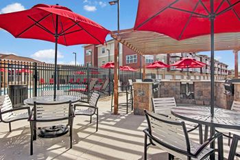 our apartments showcase a beautiful patio